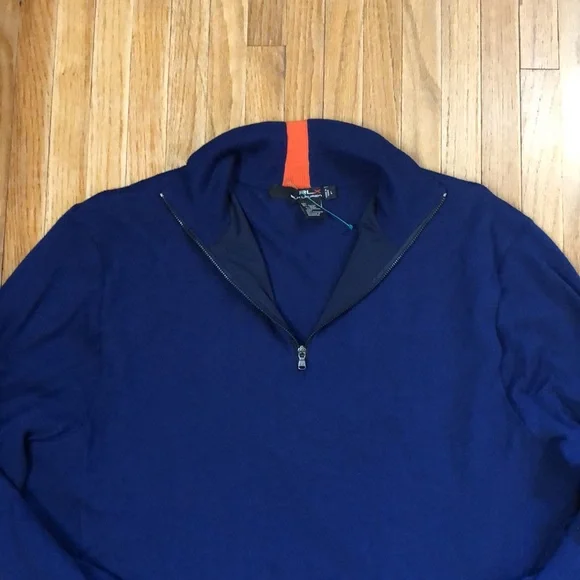 Ralph Lauren RLX performance wind blocking sweater navy blue men’s L - Picture 4 of 8